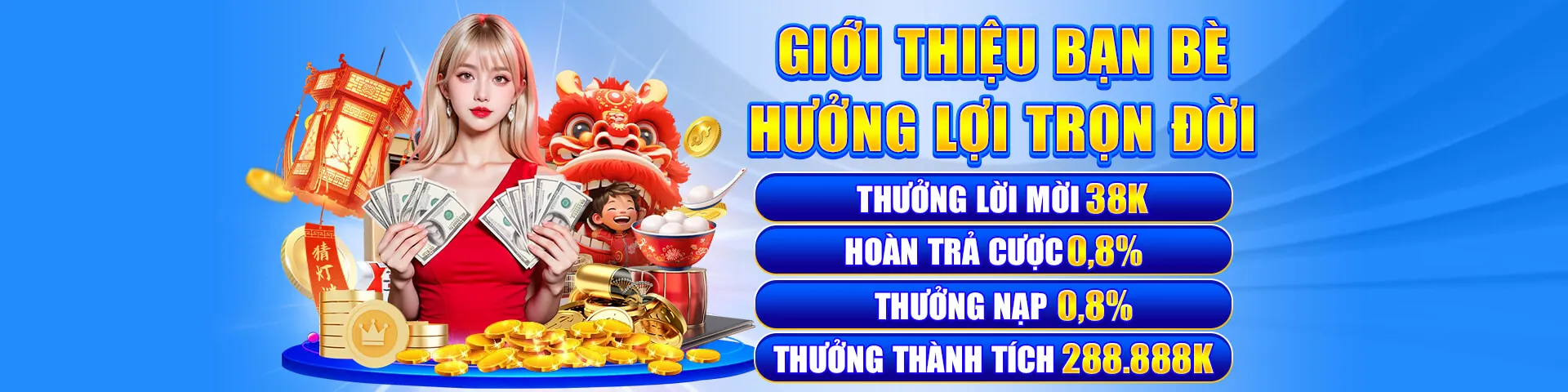 Hình ảnh quảng cáo ưu đãi nạp tiền lần đầu 96vn